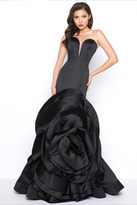 Thumbnail for your product : Mac Duggal Black White Red Style 85513R