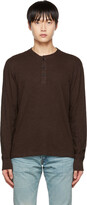 Thumbnail for your product : Rag & Bone Brown Classic Flame Henley