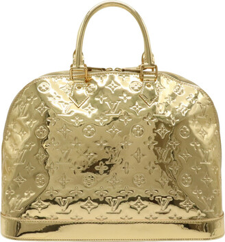 Louis Vuitton Limited Edition Gold Monogram Miroir Leather Alma Gm