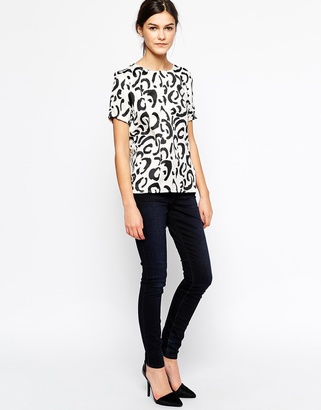 Only Short Sleeve Printed Top
