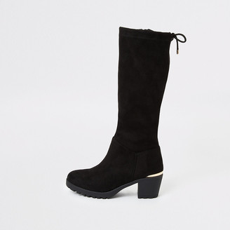 black knee high boots for girls