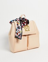 Thumbnail for your product : Love Moschino scarf detail backpack in beige