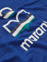Thumbnail for your product : Isabel Marant Karman Logo-Print Linen-Jersey T-Shirt