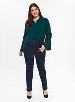 Thumbnail for your product : Evans Indigo Curve Straight Leg Jeans