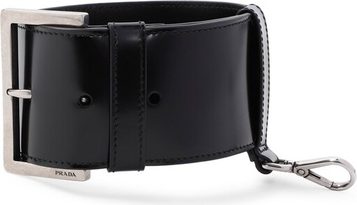 Prada Logo-Engraved Bag Strap