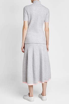 Victoria Beckham Ribbed Pullover with Virgin Wool