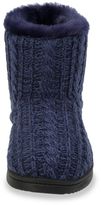 Thumbnail for your product : Dearfoams Women's Marled Cable-Knit Memory Foam Bootie Slippers
