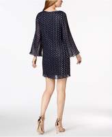 Thumbnail for your product : MSK Metallic-Polka-Dot Pleated Chiffon Dress