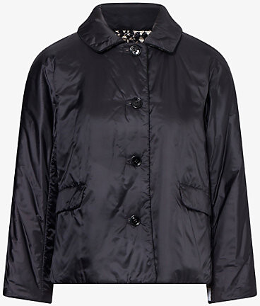 Max Mara Cube Womens Black Bric Padded Shell Jacket 8