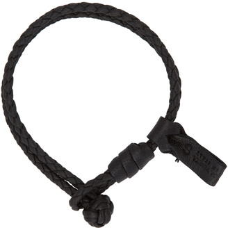 Bottega Veneta Black Intrecciato Bracelet