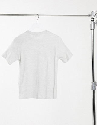 Weekday Alanis relaxed fit crew neck t-shirt in grey melange