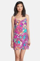 Thumbnail for your product : Lilly Pulitzer 'Dusk' Print Silk Slipdress