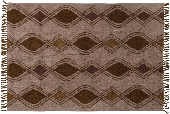 Storied Home StoriedHomeCottonTuftedRugwithPatternandFringeMulticolor