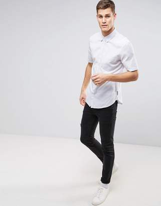 French Connection Linen Shirt With Short Sleeves