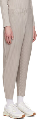 Homme Plissé Issey Miyake Beige Monthly Color September Trousers