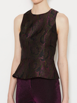 Thumbnail for your product : Jay Godfrey Abacus Peplum Top