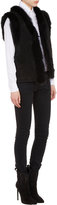 Thumbnail for your product : Saint Laurent Shearling-Trim Suede Vest