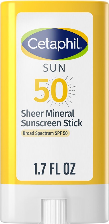 Cetaphil Sheer Mineral Sunscreen Stick SPF 50, 0.5 OZ