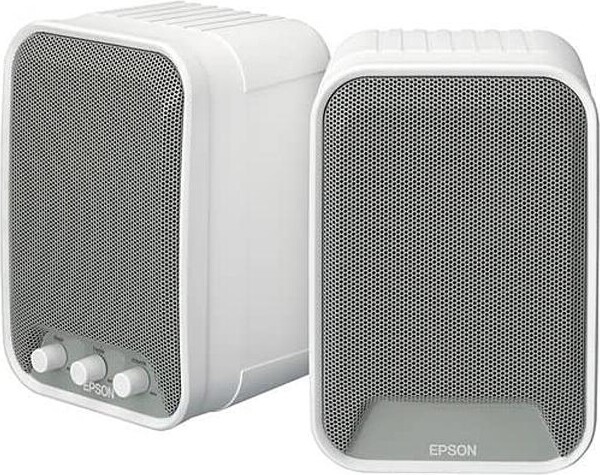 Epson America Epson Active Speakers with built-in amplifiers (ELPSP02) - White