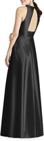 Thumbnail for your product : Alfred Sung Cutout Back Satin A-Line Gown