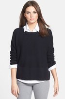 Thumbnail for your product : Lafayette 148 New York Cotton & Cashmere Bateau Neck Sweater