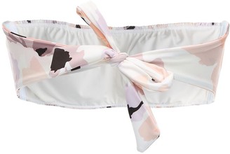 Peony Swimwear Soirée Smocked Bandeau Bikini Top