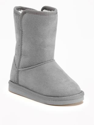 Old Navy Printed Faux-Suede Boots For Toddler
