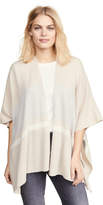 Thumbnail for your product : White + Warren Bold Stripe Cashmere Poncho