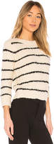 Thumbnail for your product : Vince Fuzzy Striped Crew Pullover