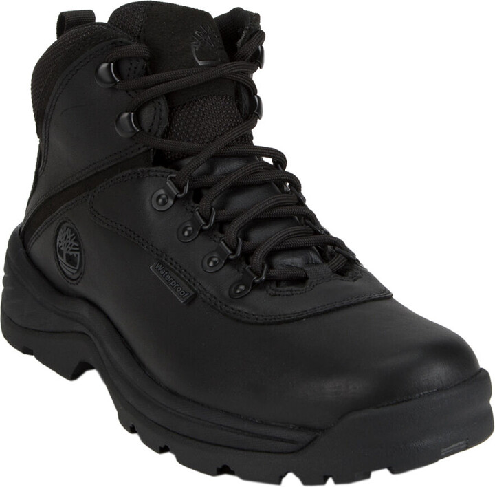 Timberland White Ledge Mid Waterproof Mens Black Hiking Boots - ShopStyle