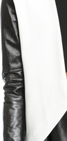 Thumbnail for your product : Blaque Label Leather Sleeve Jacket