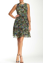 Thumbnail for your product : Taylor 5606M Sleeveless Jewel Multi-Color Printed Cocktail Dress