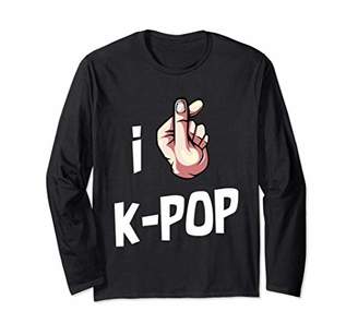 I Love K-Pop Saranghae Music Korea Lover Music Idol Funny Long Sleeve T-Shirt