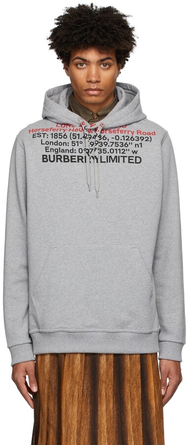 Burberry Men's Gray Sweatshirts & Hoodies | ShopStyle