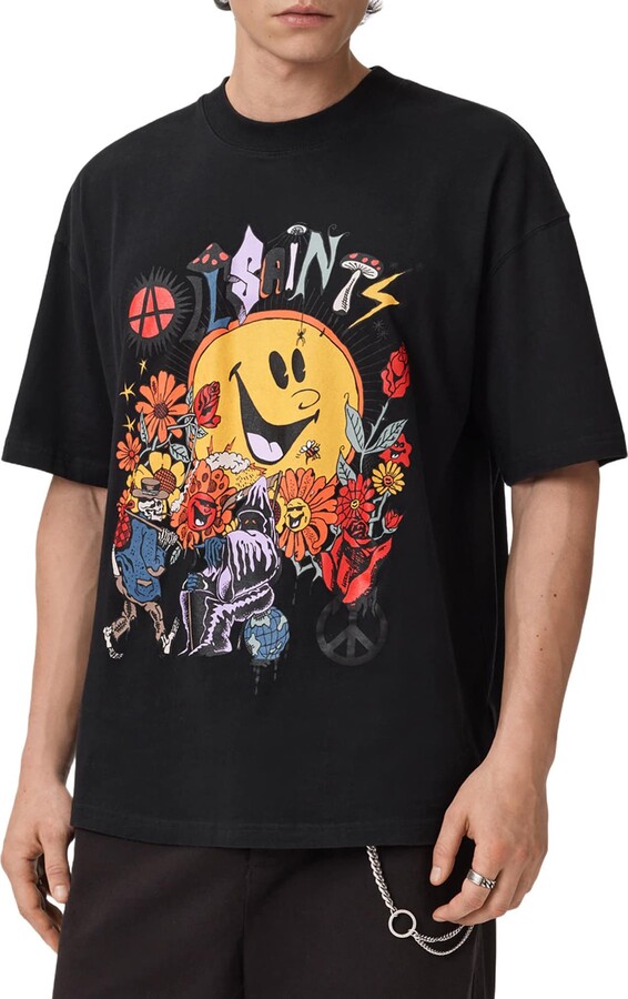 AllSaints Gardens Cotton Graphic T-Shirt