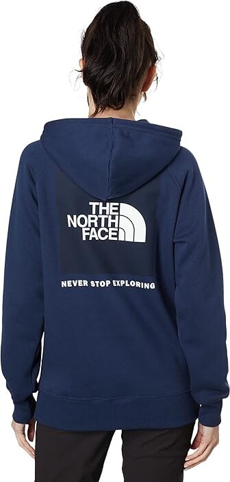 The North Face Box Nse Pullover Hoodie (Summit Navy/Summit Navy) Women's  Clothing - ShopStyle