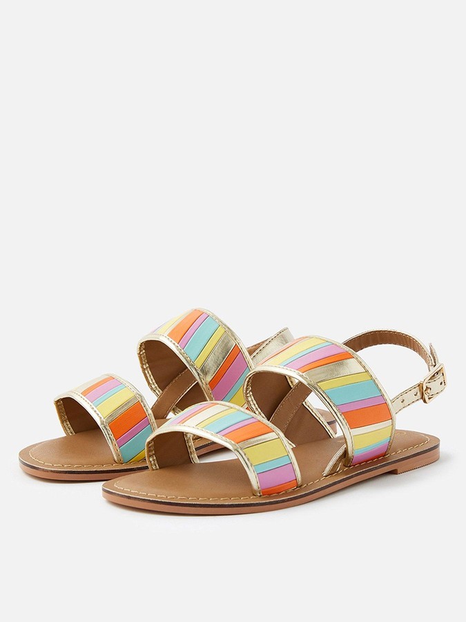 qupid rainbow sandals