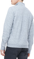 Thumbnail for your product : Burberry Check-Placket Zip Sweatshirt, Gray