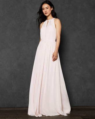 Ted Baker TALAYEH Embellished neckline maxi dress