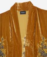 Thumbnail for your product : The Kooples Golden-patterned velvet kimono