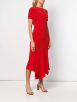 Thumbnail for your product : Victoria Beckham Asymmetric Midi Dress