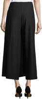 Thumbnail for your product : Eileen Fisher Wrap-Front Wide-Leg Crepe Pants