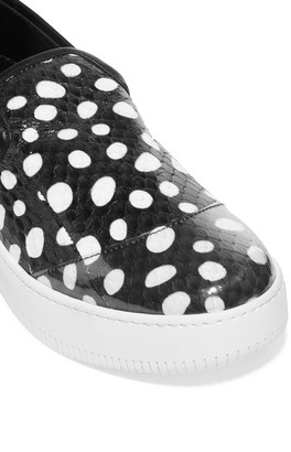 McQ Polka-Dot Elaphe Slip-On Sneakers