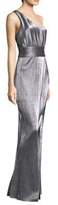 Thumbnail for your product : LIKELY Chandler One-Shoulder Metallic Gown