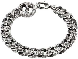 Gucci sterling silver Interlocking G bracelet