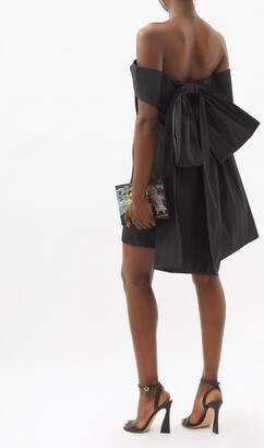 Bernadette - Sacha Off-the-shoulder Taffeta Mini Dress - Black