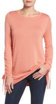 Thumbnail for your product : Halogen Ruched Sleeve Tunic Sweater