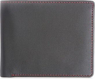 Black Leather Wallet With Red Lining | ShopStyle