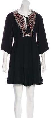 Twelfth Street By Cynthia Vincent Embroidered Mini Dress
