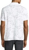 Thumbnail for your product : Neil Barrett Siouxsie-Sioux Print Polo Shirt